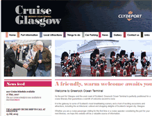 Tablet Screenshot of cruiseglasgow.com